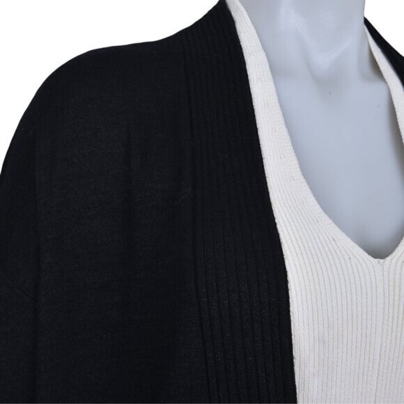 Banana Republic Luxespun Long Cardigan Black Size Small - Picture 4 of 9